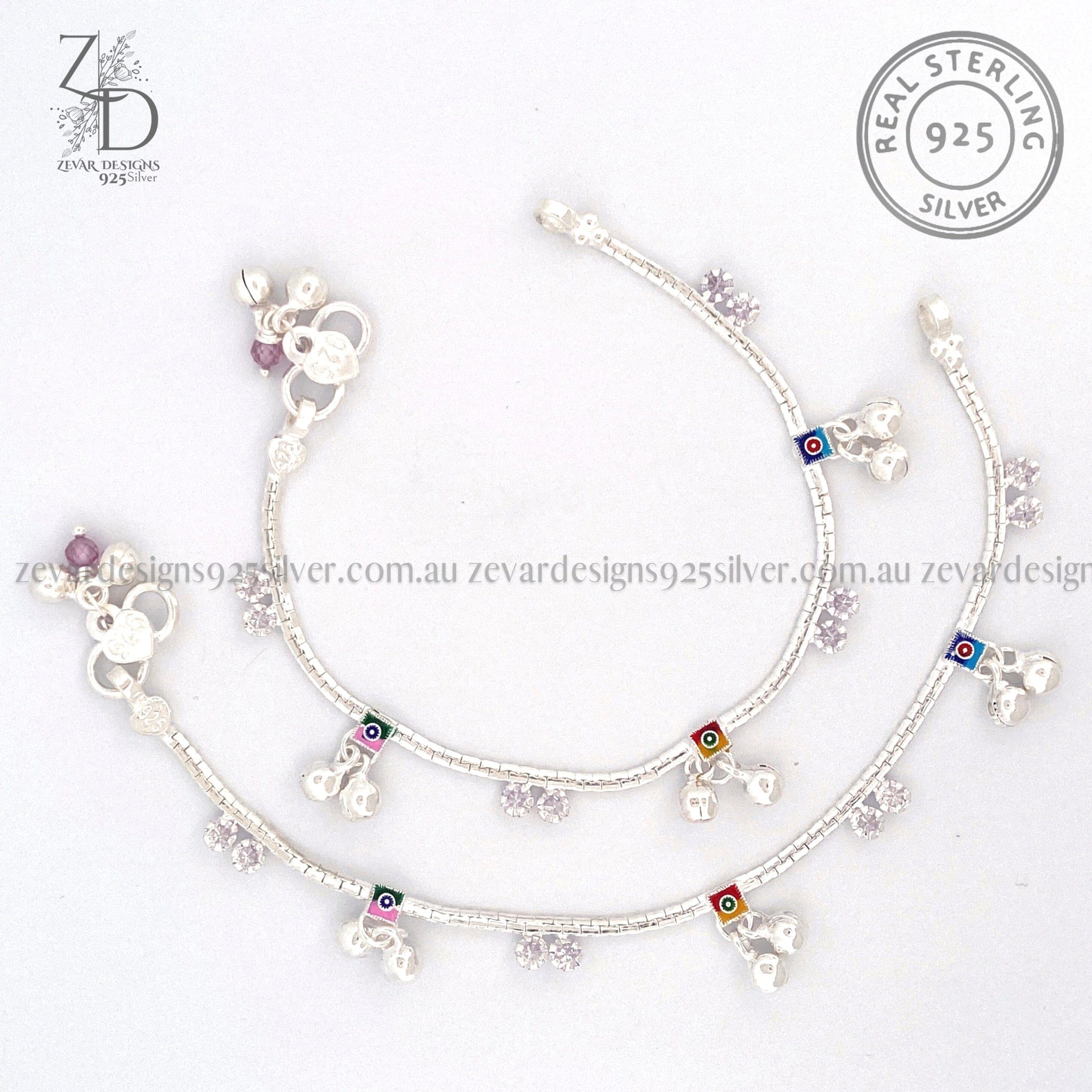 Baby girl silver anklet price sale