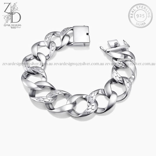 Zevar Designs 925 Silver mens-bracelets Bracelet