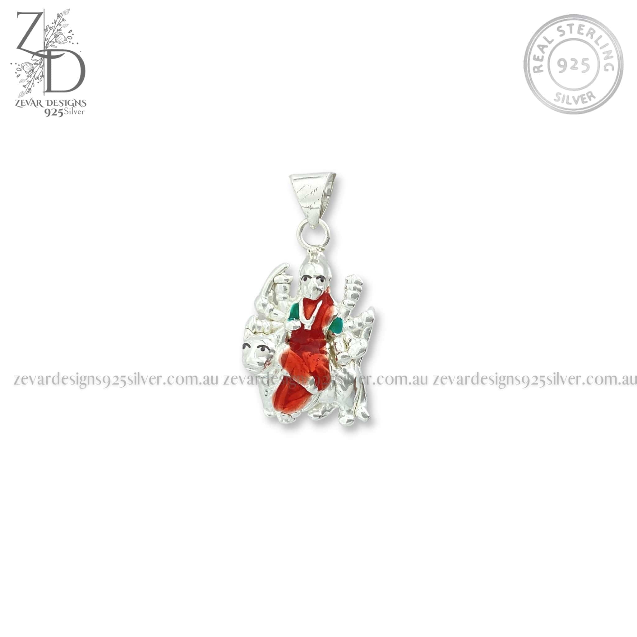 Durga pendant deals silver