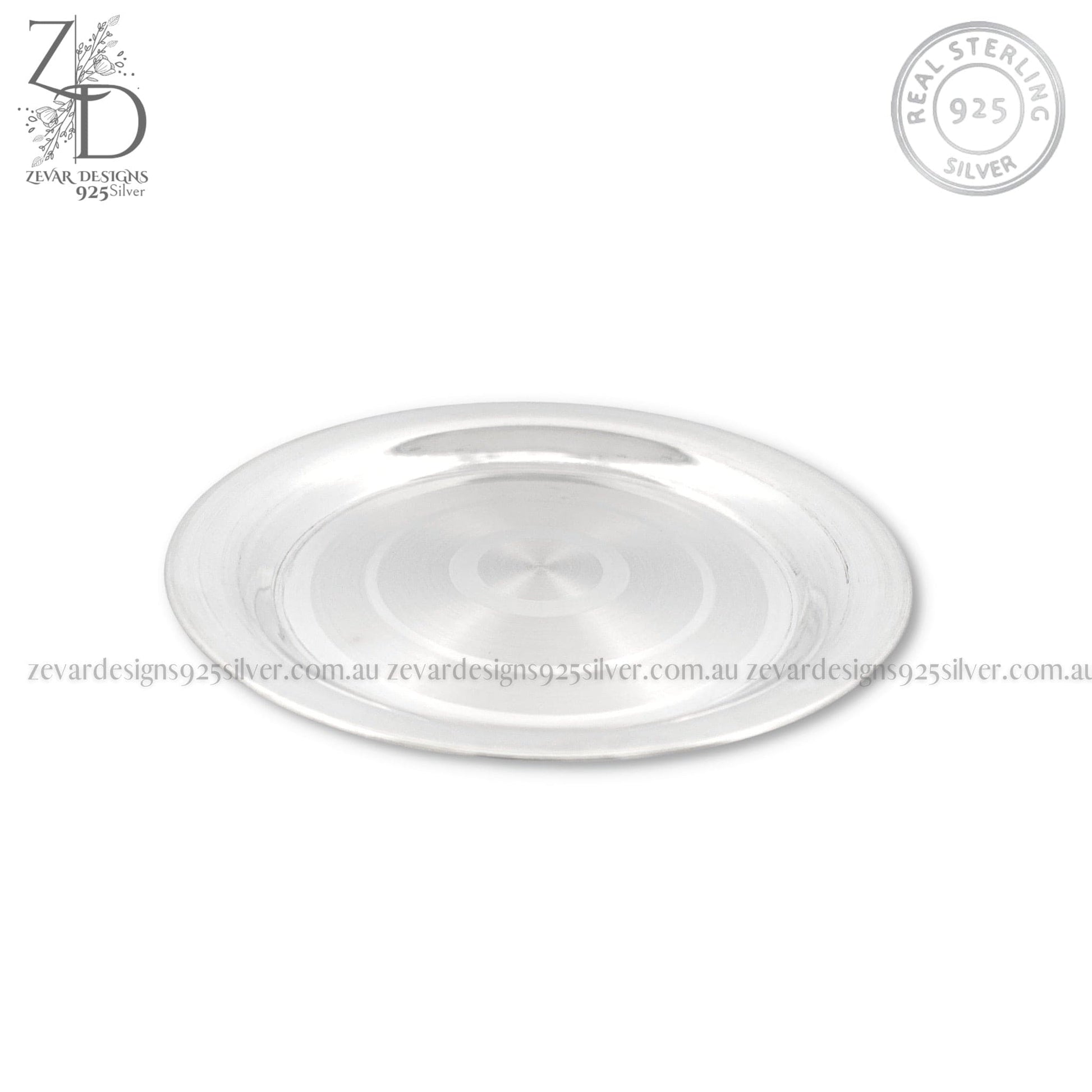 Zevar Designs 925 Silver utensil Silver Plate 12cms