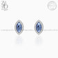 Zevar Designs 925 Silver women-earrings Sapphire Stud Earrings