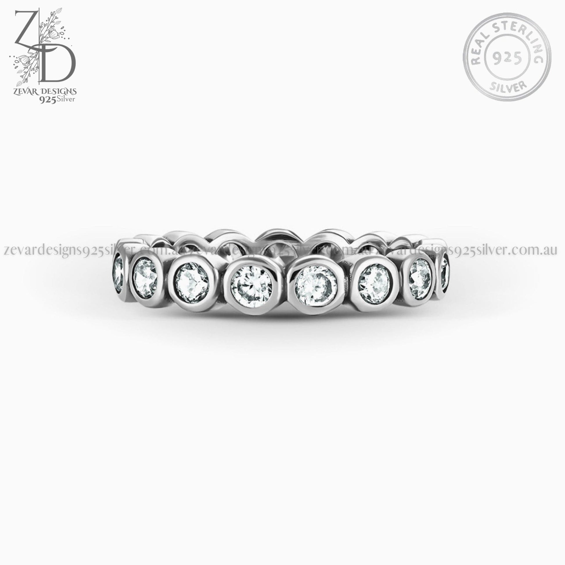 Zevar Designs 925 Silver women-rings AD Ring